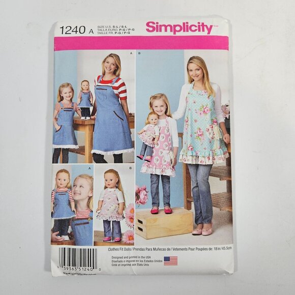Doll Clothes Sewing Patterns Lot of 5 for 18 in Dolls Simplicity McCalls Uncut - Picture 6 of 8